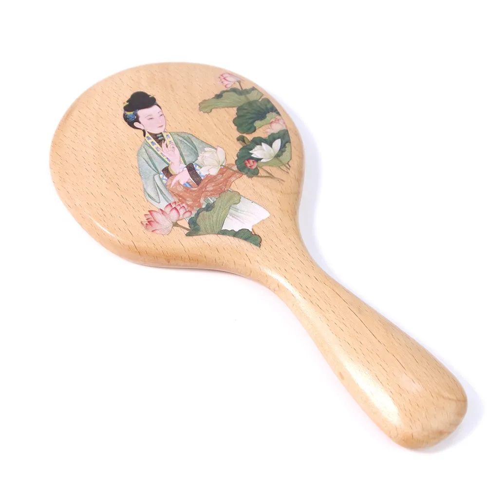 wood handheld mirror wholesaler