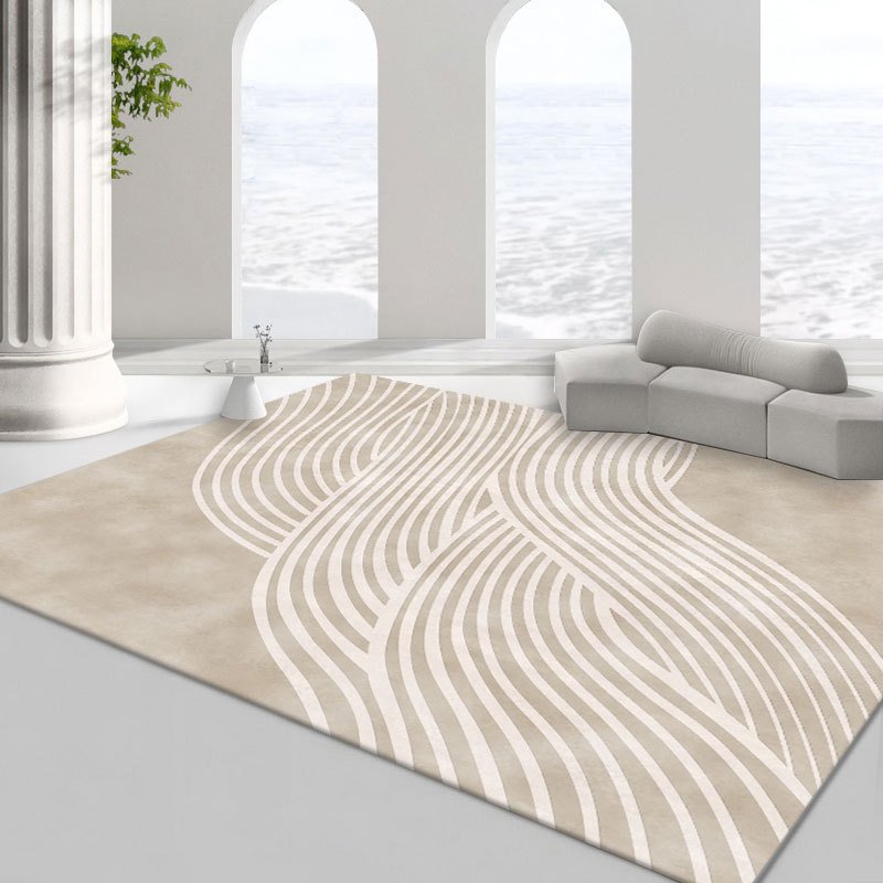 Polyester Blend Rug 1Pc 200*300cm Wholesale Strip Line Polyester Rug - Union Source