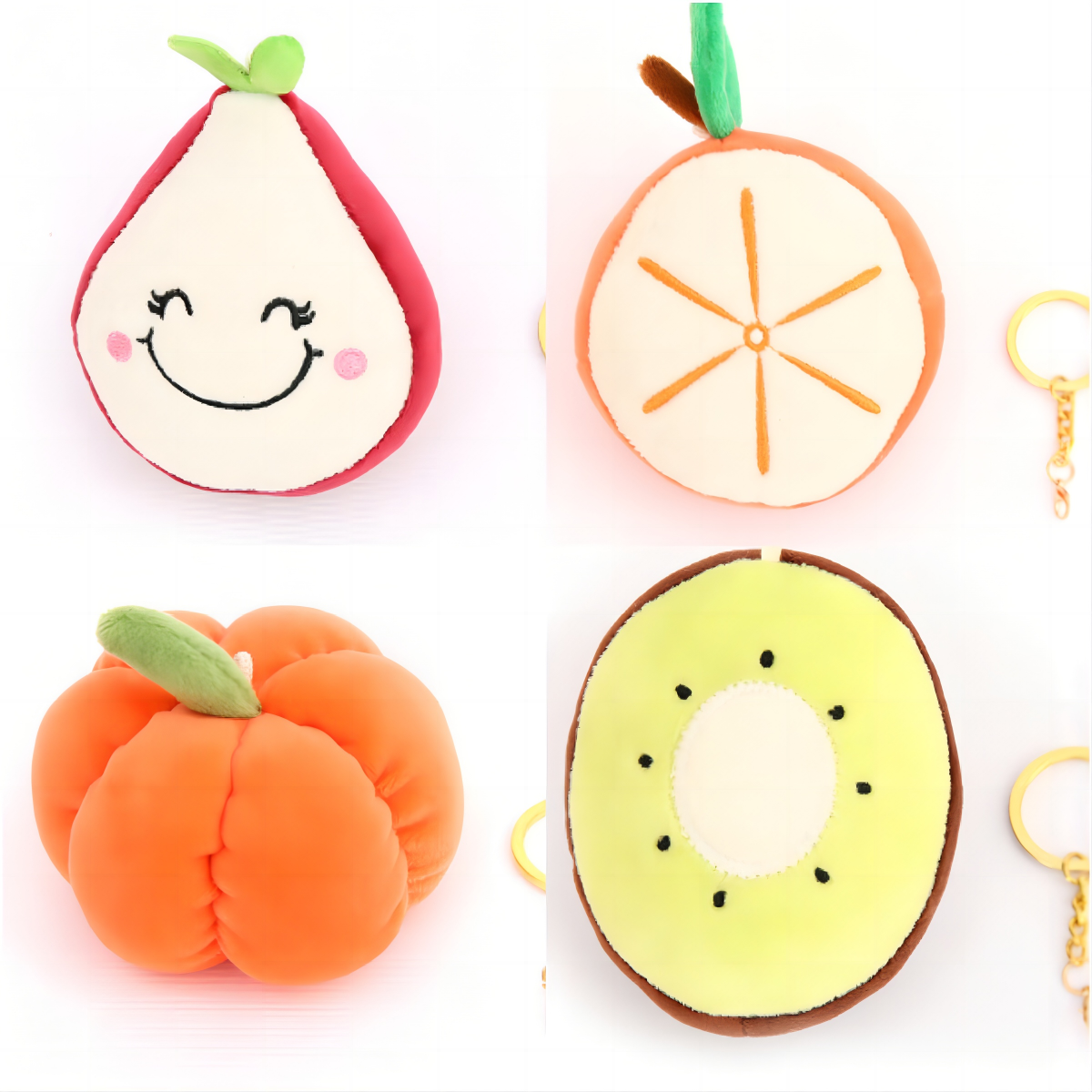 Llavero De Peluche De Frutas Y Verduras (2) Llavero De Peluche De Frutas Y Verduras (2)