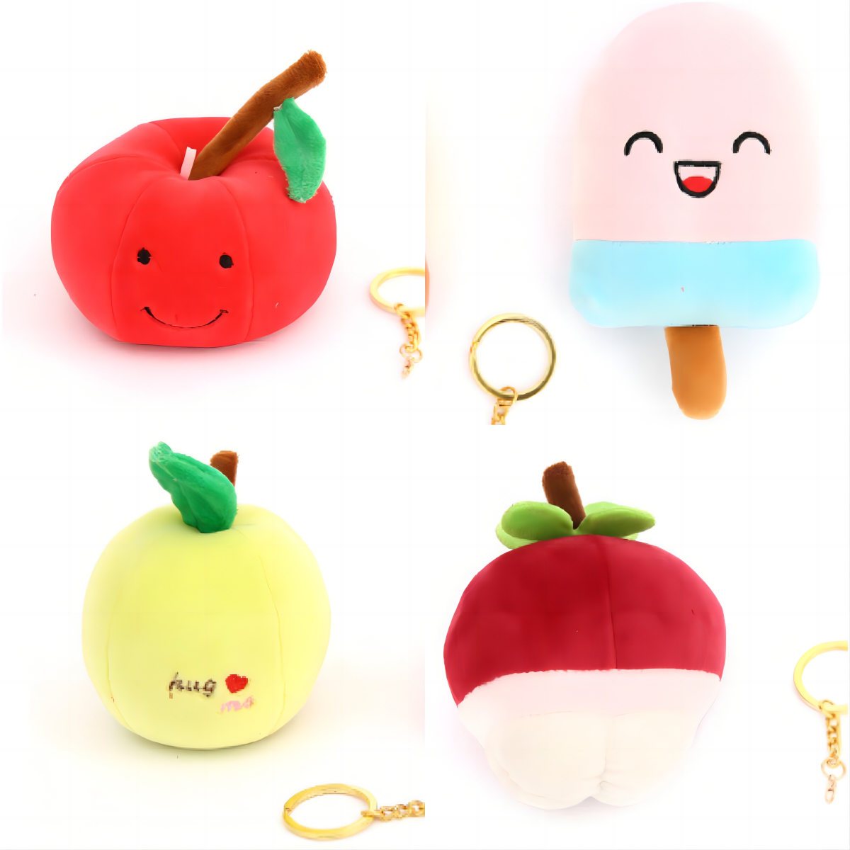 Llavero De Peluche De Frutas Y Verduras (3) Llavero De Peluche De Frutas Y Verduras (3)