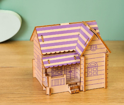 WOODEN HOUSE PUZZLE (4) WOODEN HOUSE PUZZLE (4)