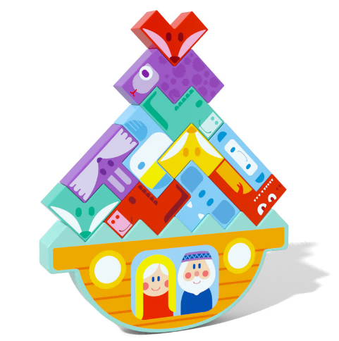 Cartoon Balance Wooden Jenga Toys For Children