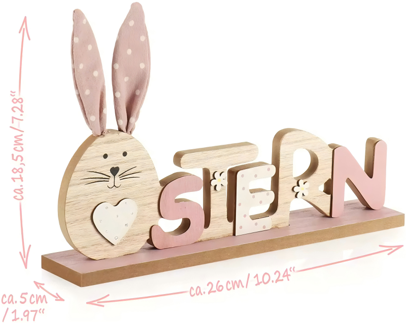 Easter Wooden Rabbit Decoration (1) Easter Wooden Rabbit Decoration (1)