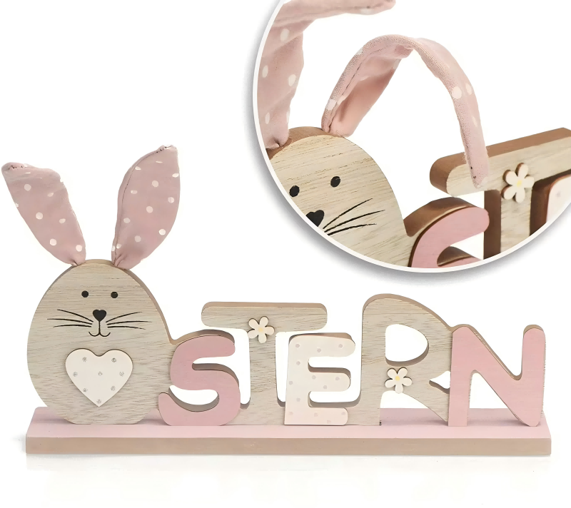 Easter Wooden Rabbit Decoration (6) Easter Wooden Rabbit Decoration (6)