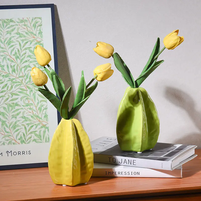 Small Green Ceramic Vase