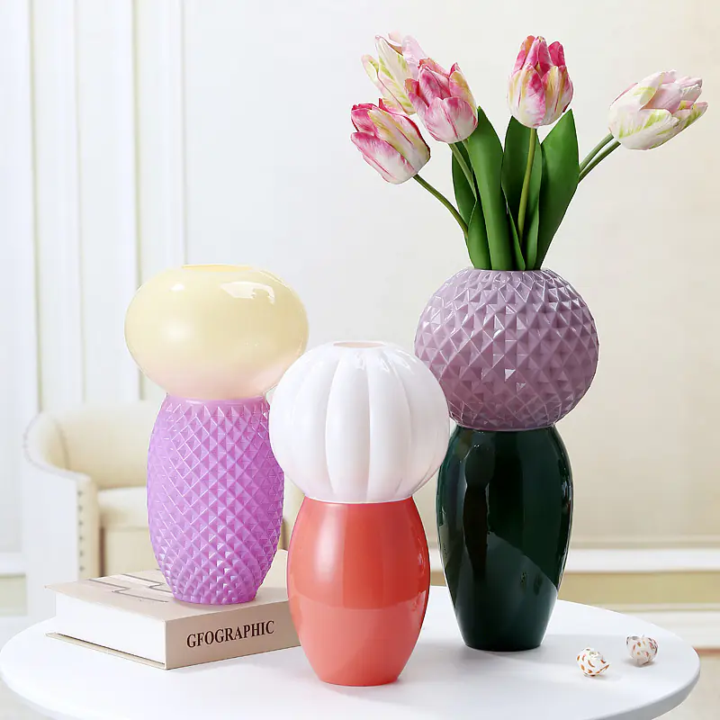 Colored Glass Vases