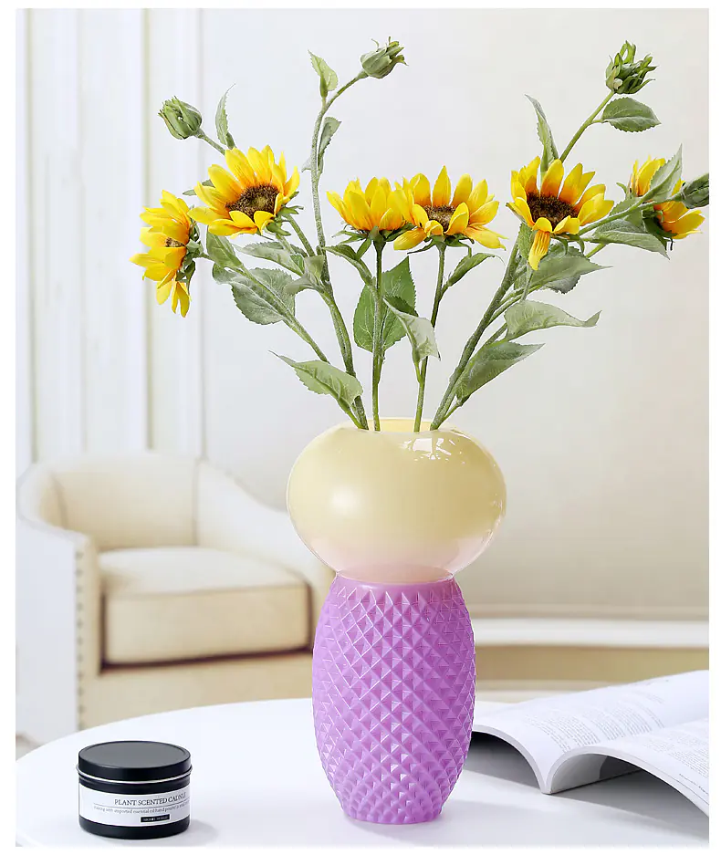Colored Glass Vases