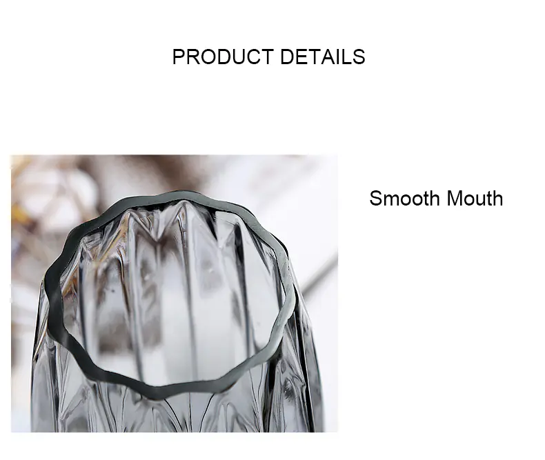 Ribbed Glass Vase