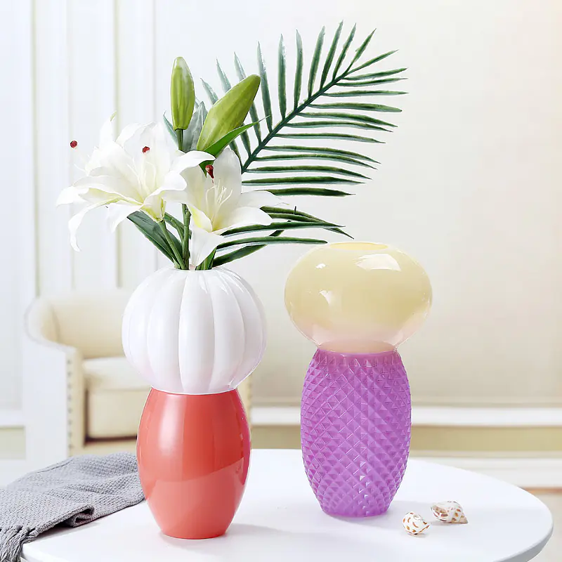 Colored Glass Vases
