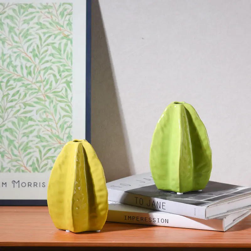 Small Green Ceramic Vase