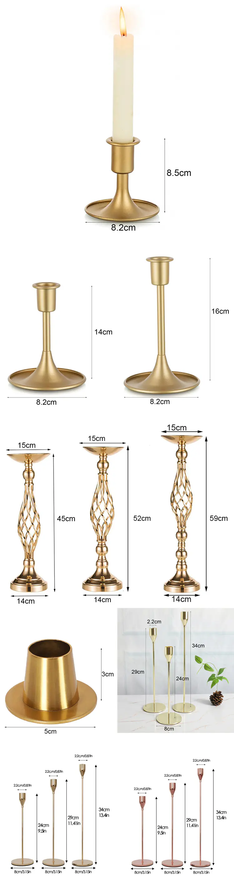 Metal Candle Holder