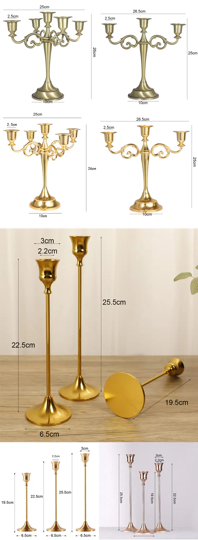 Metal Candle Holder
