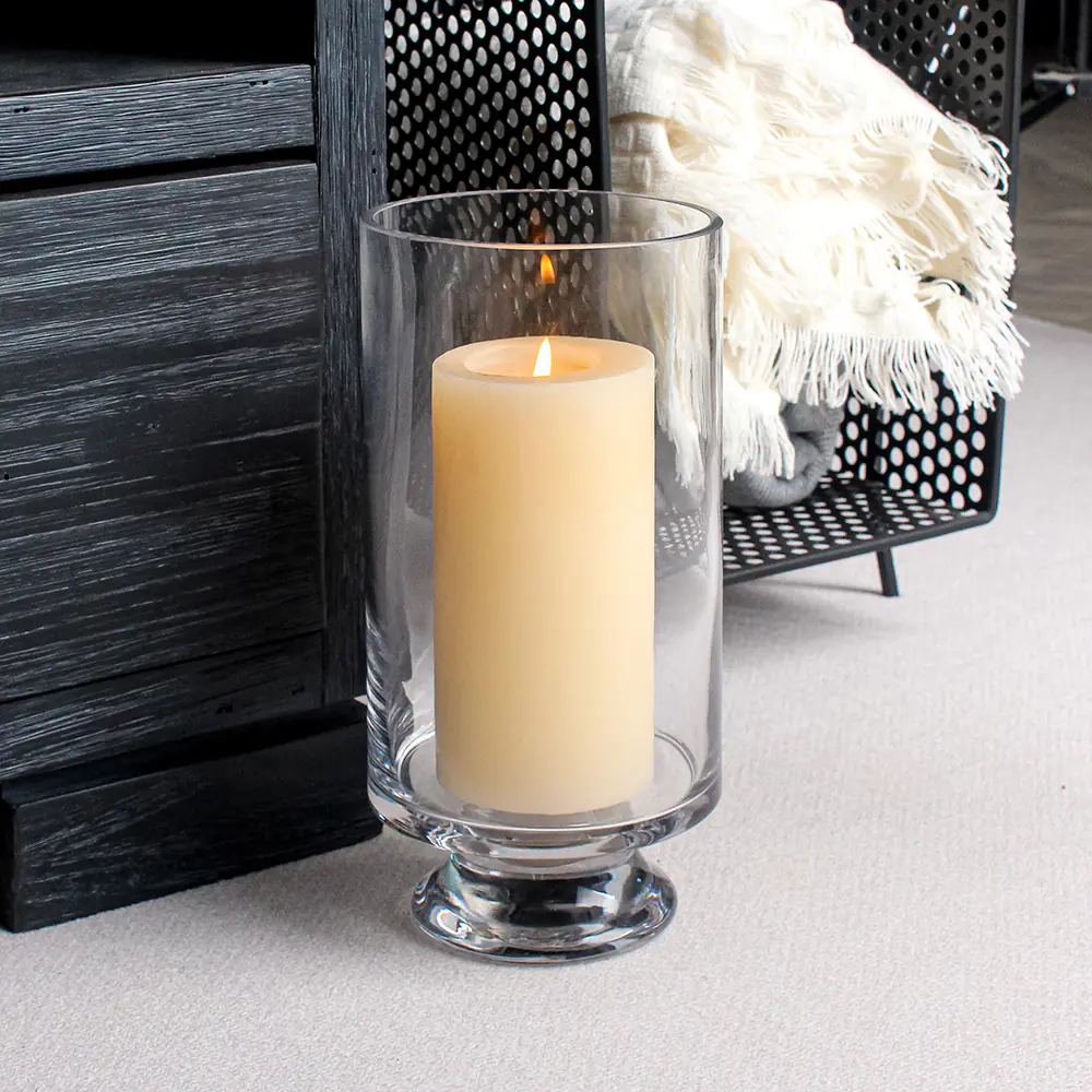 Szklany świecznik Hurricane