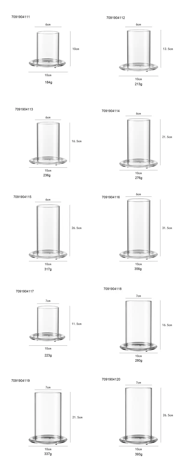 hurricane glass candle holder