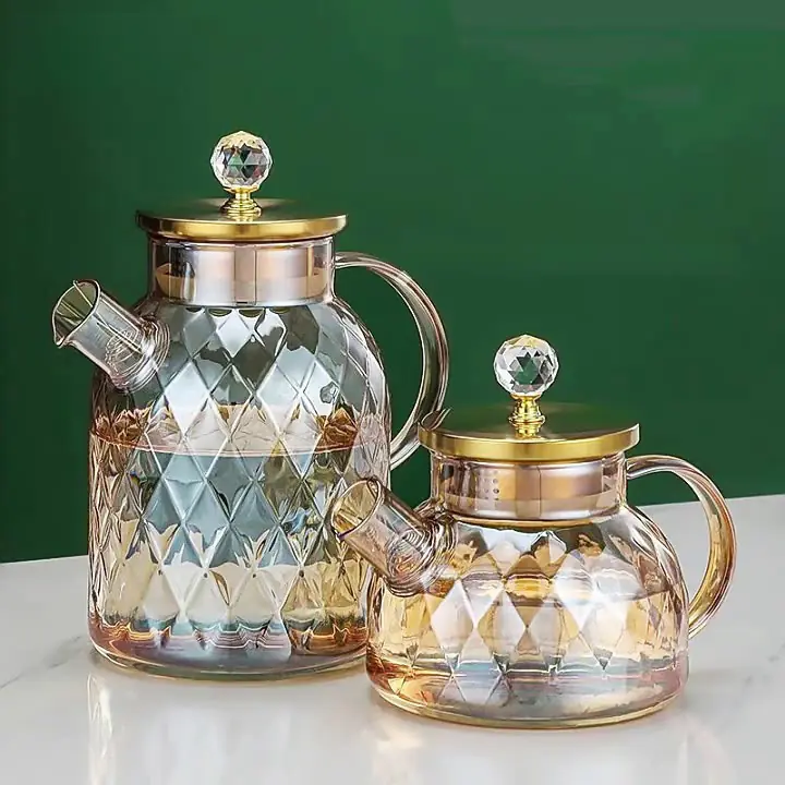 Glass Pitchers with Lid