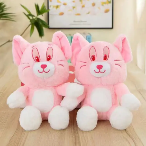 China OEM Charming Pink Cat Stuffed Toy Gift