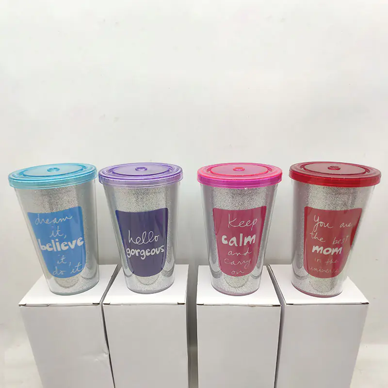 Tumbler with Lid and Straw