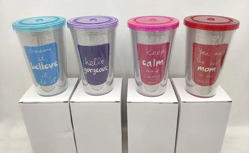 Tumbler with Lid and Straw