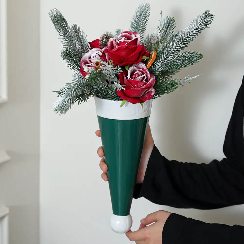 christmas vase