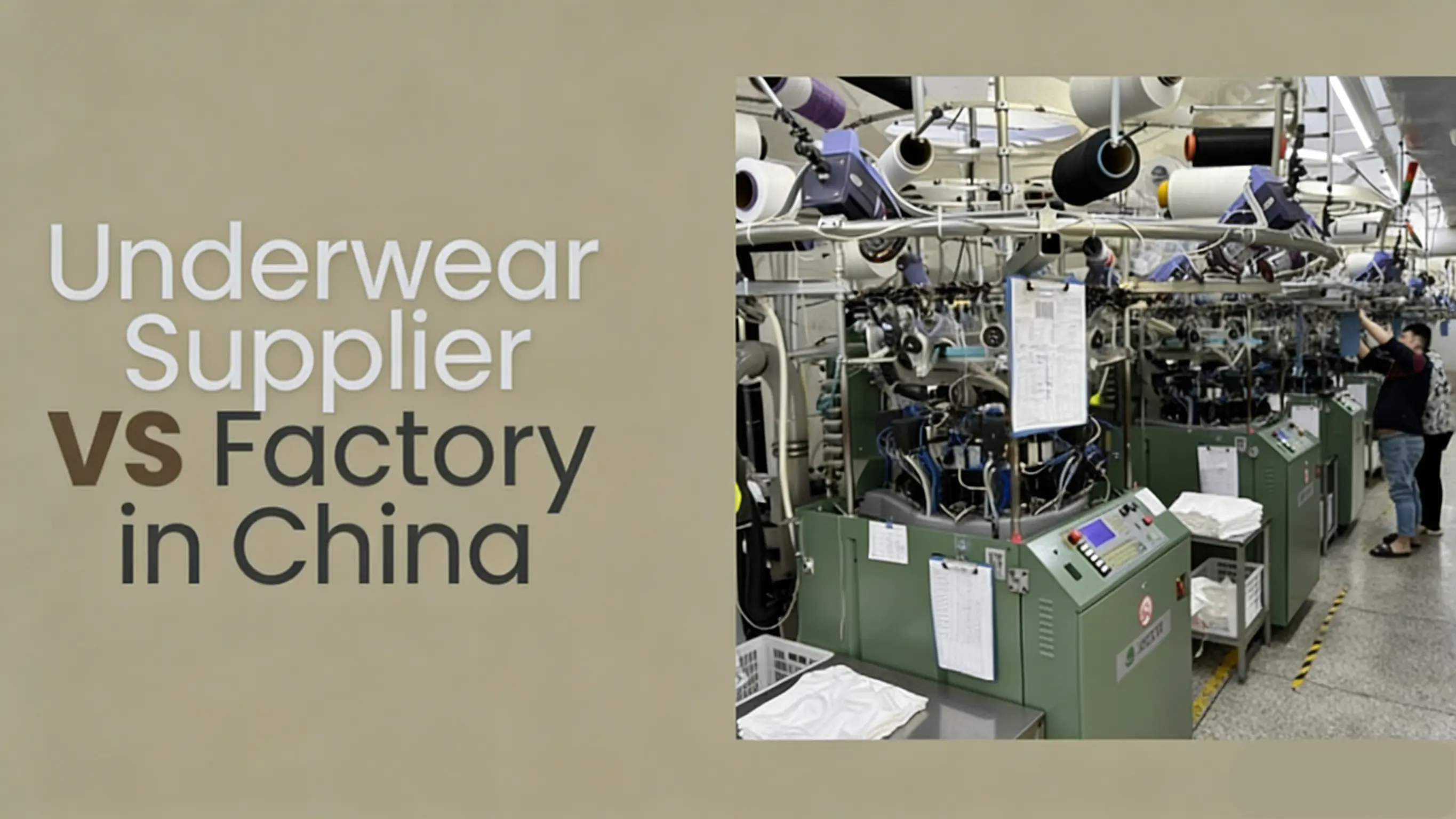 Fornecedor versus fábrica de roupas íntimas na China
