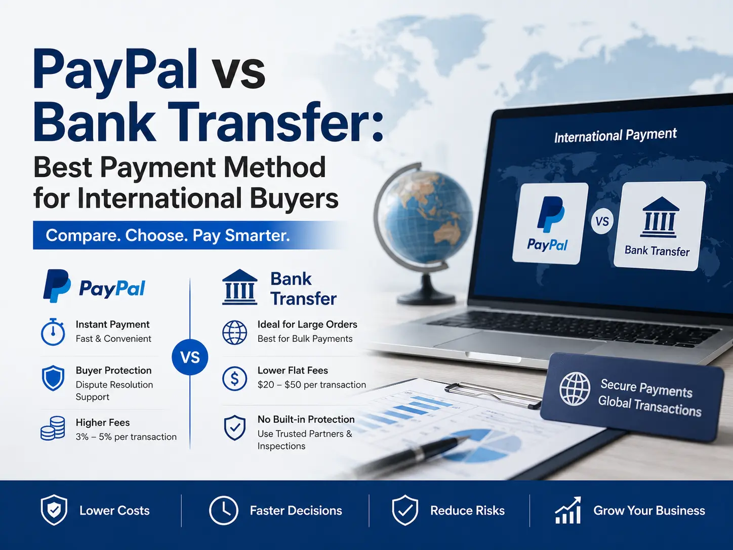 PayPal vs bank transfer